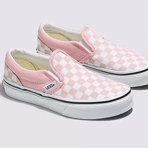 Vans Pink Checkedboard Classic Slip On